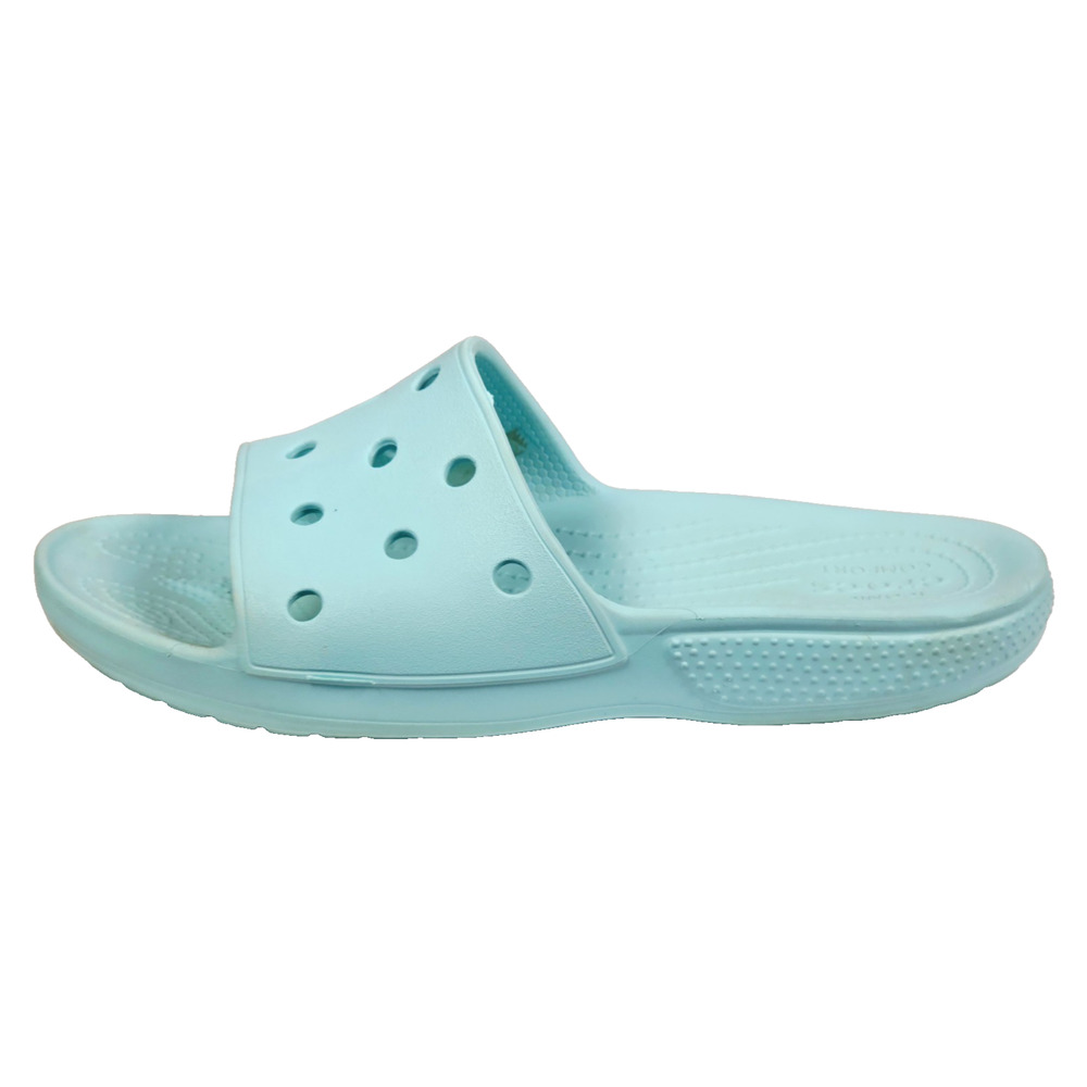 CROCS Classic Slides Unisex, Women's 9 Men's 7 Aqua Blue/Turquoise - Picture 2 of 9